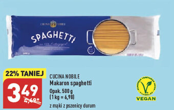 ALDI Cucina Nobile Makaron spaghetti 500g oferta