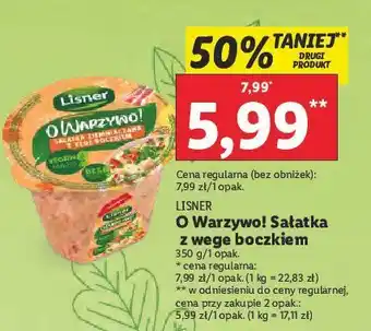 Lidl Sałatka ziemniaczana z vege boczkiem lisner o warzywo! oferta