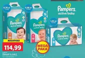 Lidl Pieluchy 3 pampers active baby oferta