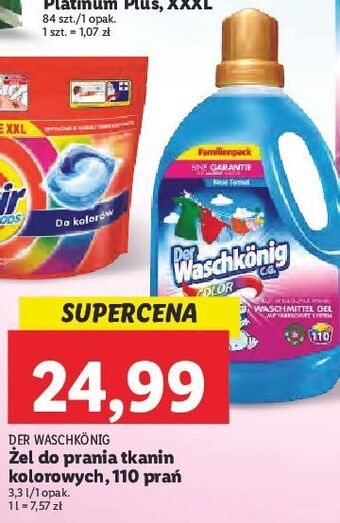 Lidl Żel do prania color der waschkonig oferta