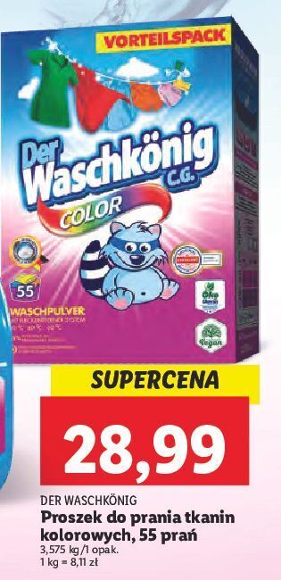 Lidl Proszek do prania color der waschkonig oferta