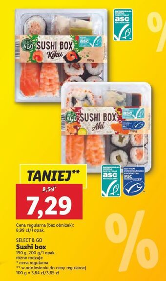 Lidl Sushibox aki select & go oferta