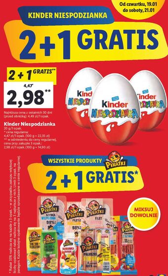 Lidl Jajko niespodzianka kinder niespodzianka oferta