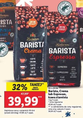 Lidl Kawa bellarom barista espresso oferta