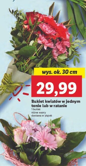 Lidl Bukiet kwiatów oferta