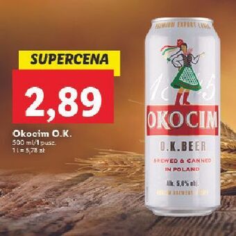 Lidl Piwo okocim o.k. beer oferta