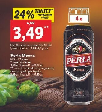 Lidl Piwo perła mocna oferta