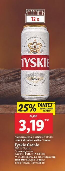 Lidl Piwo tyskie gronie oferta