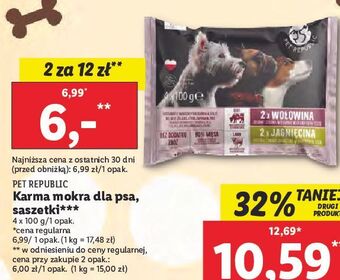Lidl Karma dla psa wołowina + jagnięcina pet republic oferta