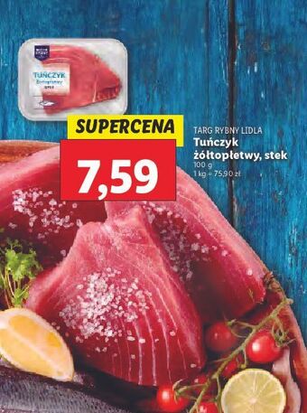 Lidl Tuńczyk żółtopłetwy targ rybny lidla oferta