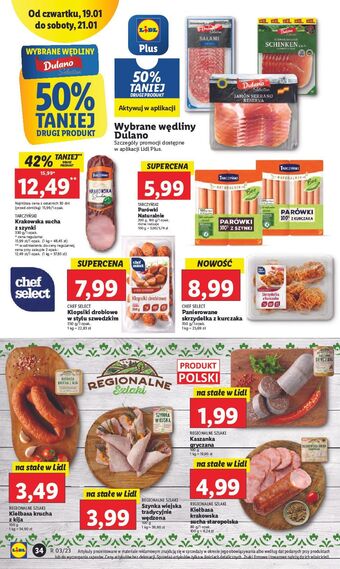 Lidl Kiełbasa krucha z kija regionalne szlaki oferta