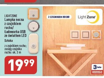 ALDI Lampka nocna z czujnikiem ruchu light zone oferta