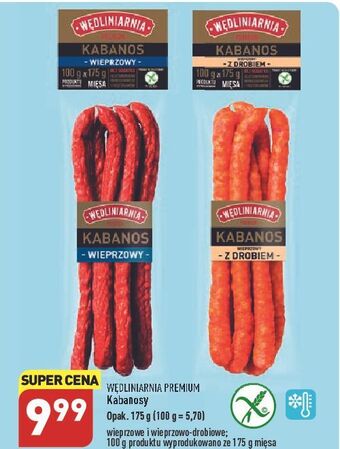 ALDI Kabanosy wieprzowe wędliniarnia premium oferta