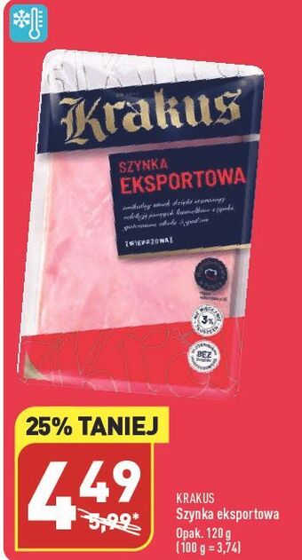 ALDI Szynka eksportowa krakus animex oferta