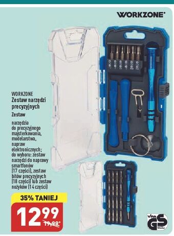 ALDI Zestaw narzędzi do naprawy smartfonów workzone oferta