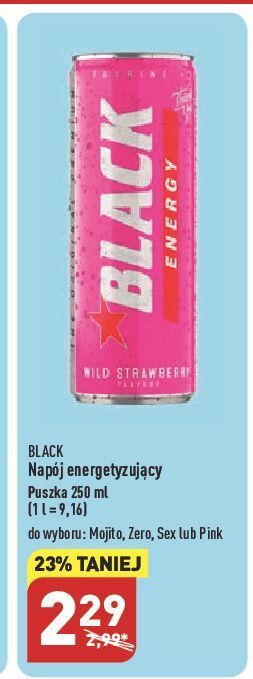 ALDI Napój energetyczny mojito black energy oferta