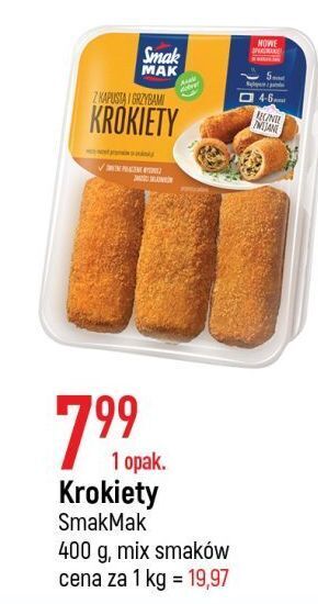 E.Leclerc Krokiety z kapustą i grzybami smak mak oferta