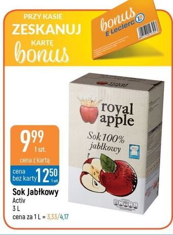 E.Leclerc Sok jabłkowy royal apple oferta