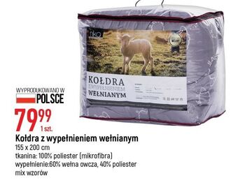 E.Leclerc Kołdra z wypełnieniem wełnianym 155 x 200 cm oferta