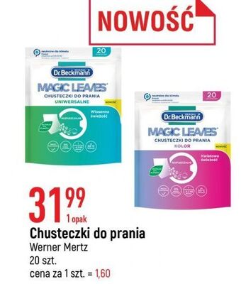 E.Leclerc Chusteczki wyłapujące kolor i wspomagające usuwanie brudu dr. beckmann oferta