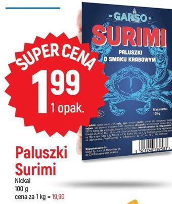 E.Leclerc Paluszki surimi garso oferta