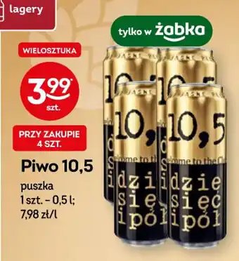 Żabka 10,5 Piwo, puszka, 1szt.-0,5l oferta