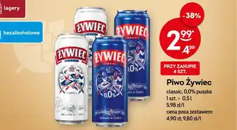 Żabka Żywiec Piwo classic, 0,0%, puszka, 1szt.-0,5l oferta