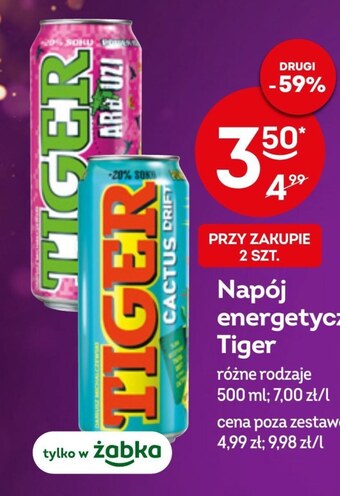 Żabka Napój energetyczny tiger oferta