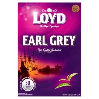 Netto Loyd earl grey herbata czarna aromatyzowana 120 g (80 x 1,5 g) oferta