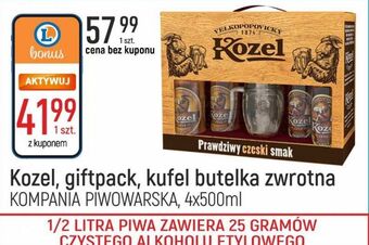 E.Leclerc Piwo + kufel kozel cerny lezak oferta