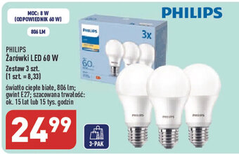 ALDI Philips żarówki LED 60w oferta