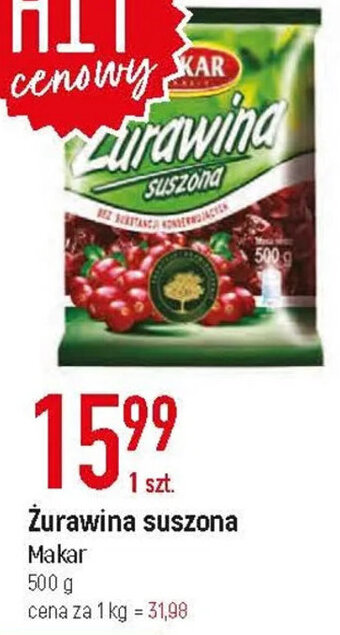 E.Leclerc Makar Żurawina suszona 500g oferta