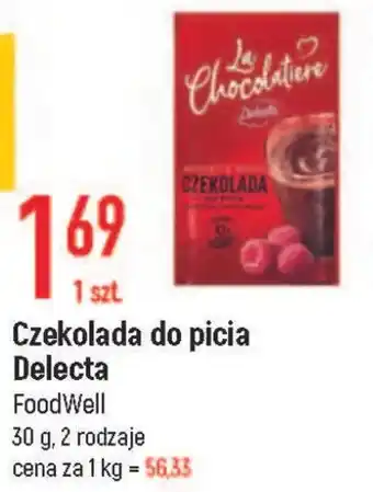 E.Leclerc FoodWell Czekolada do picia Delecta 30g, 2 rodzaje oferta