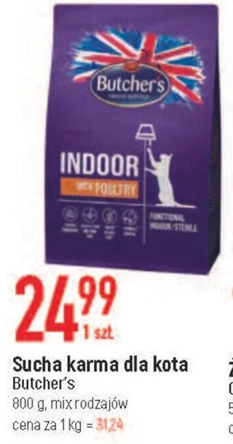 E.Leclerc Butcher's sucha karma dla kota 800g oferta