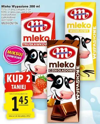 Prim Market Mlekovita Mleko wypasione 200 ml truskawkowe, czekoladowe, waniliowe oferta