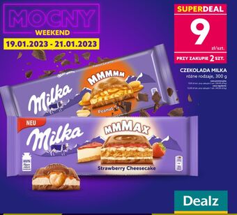 Dealz Czekolada strawberry cheesecake milka mmmax oferta