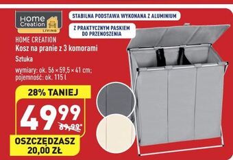 ALDI Kosz na pranie z 3 komorami 115 l home creation oferta