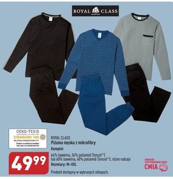 ALDI Piżama męska m-xxl royal class oferta