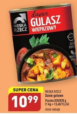 ALDI Gulasz wieprzowy stoczek męska rzecz oferta