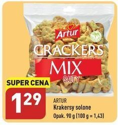 ALDI Krakersy solone mix artur oferta