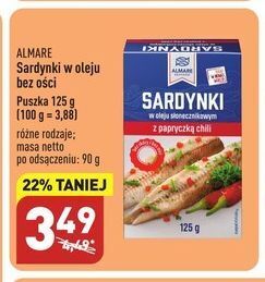 ALDI Sardynki z chilli almare seafood oferta