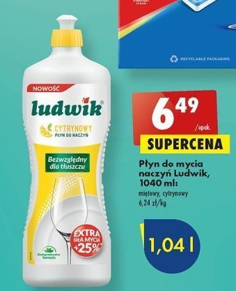 Biedronka Płyn do mycia naczyń cytrynowy ludwik oferta
