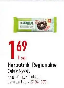 E.Leclerc Herbatniki regionalne w polewie kakaowej cukry nyskie oferta