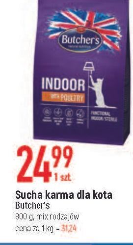 E.Leclerc Karma dla kota indoor z drobiem butcher's oferta