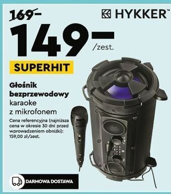 Biedronka Głośnik bezprzewodowy karaoke hykker oferta