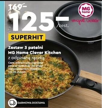 Biedronka Zestaw patelnii clever kitchen mg home oferta