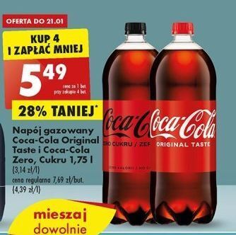 Biedronka Napój coca-cola zero oferta