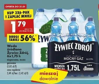 Biedronka Woda niegazowana żywiec zdrój oferta
