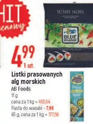 E.Leclerc Listki alg morskich blue dragon oferta