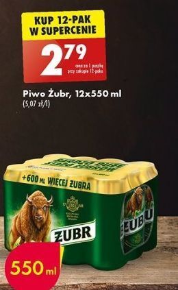 Biedronka Piwo żubr 1768 oferta